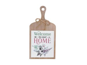 Welcome To Our Home Lavender Paddle Sign