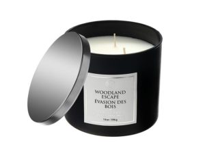 14oz. 3 Wick Jar Luxe Scented Candle with Lid - Woodland Escape