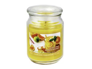 18oz. Scented Candle in Glass Jar - Zesty Citrus