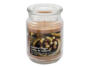 18oz. Scented Candle in Glass Jar - Hazelnut Cream