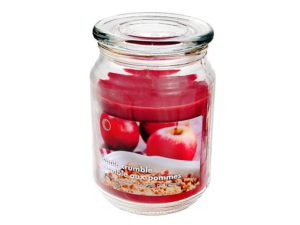 18oz. Scented Candle in Glass Jar - Apple Crumble