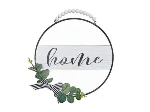 Wooden Home Hanging Sign 12"