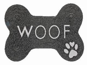 Braided Cotton Bone Shaped Woof Mat