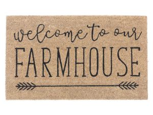 Coir Door Mat - Welcome To Our Farmhouse