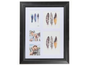 Arcadian Black 5 Openings Picture Frame