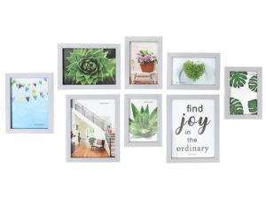 Pewter Gallery Frame Set of 8 Pieces