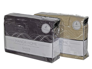 Manor Home Embroidered Full(Double) 6pc. Sheet Set
