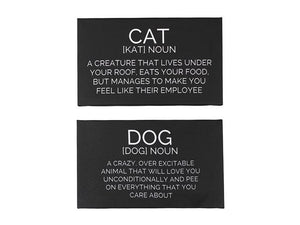 Dog or Cat Canvas Wall Sign