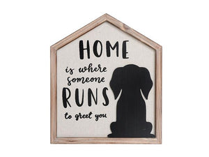 Framed House Dog Sign