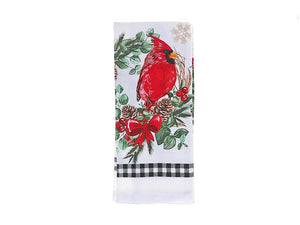 Kitchen Towel - Cardinal Wreath