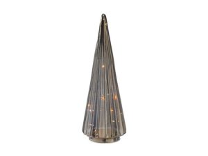 LED GLass Cone Tree - Black (2 Sizes Available)