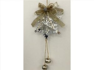 Silver Metal 2-D Snowflake Ornament