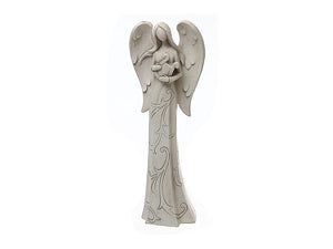 Polyresin Angel Holding Harp 10"