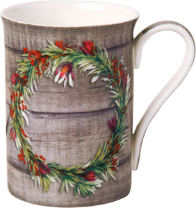 Tilde Wreath Bone China Mug 375ml