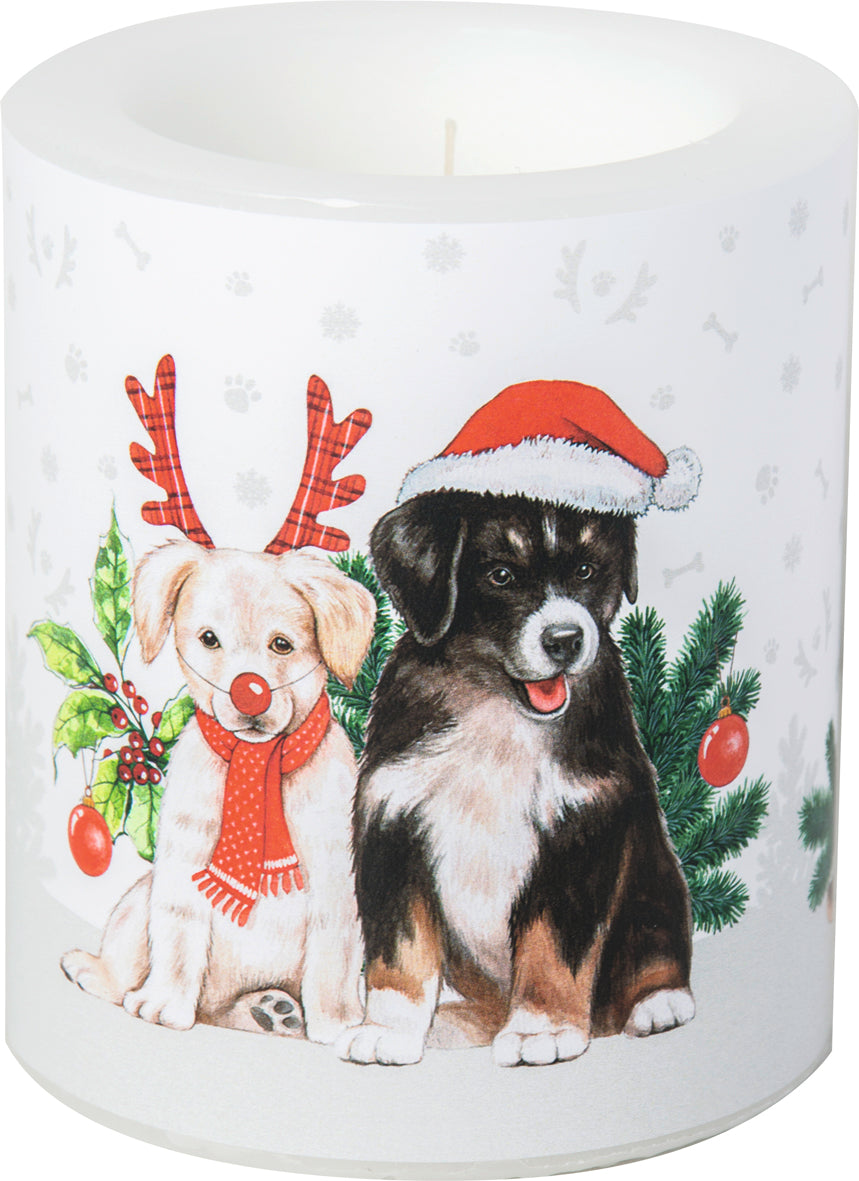 IHR Candle 3x4in - Dog-Mas