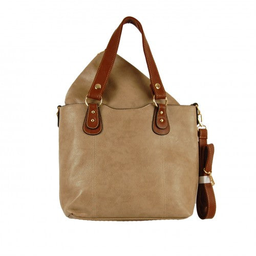 Handbag with Matching Pouch - Khaki