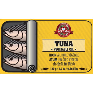 Taste of Portugal - Tuna in Vegetable Oil 120gr Can
