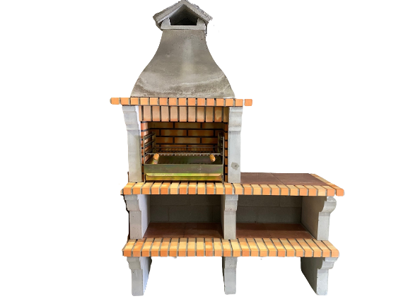 Wood Burning Barbeque with Table and Grill Insert *Pick up Only*