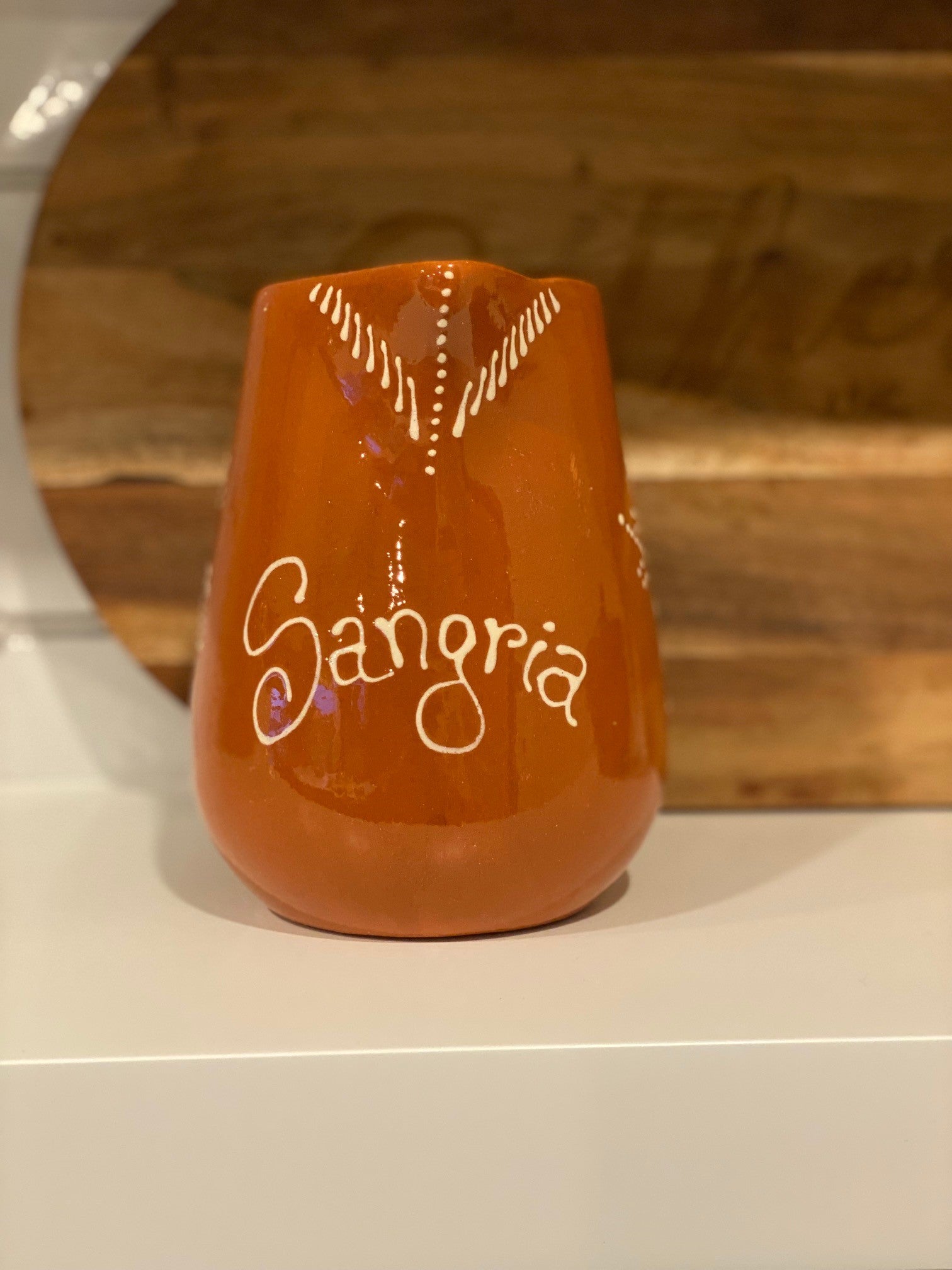 Traditional Clay Sangria Pitcher