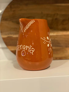 Traditional Clay Sangria Pitcher