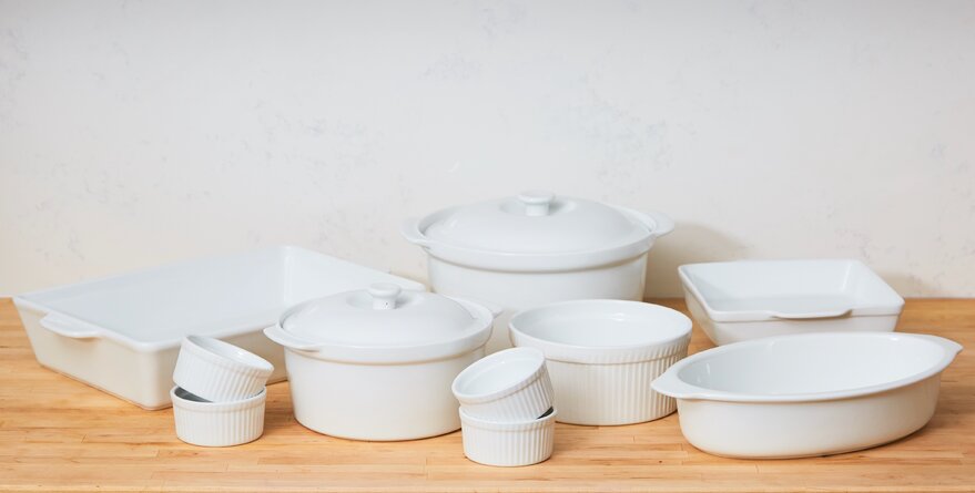 Anna Olson 12piece White Porcelain Oven to Table Set