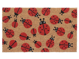 Coir Door Mat - Crawling Ladybugs