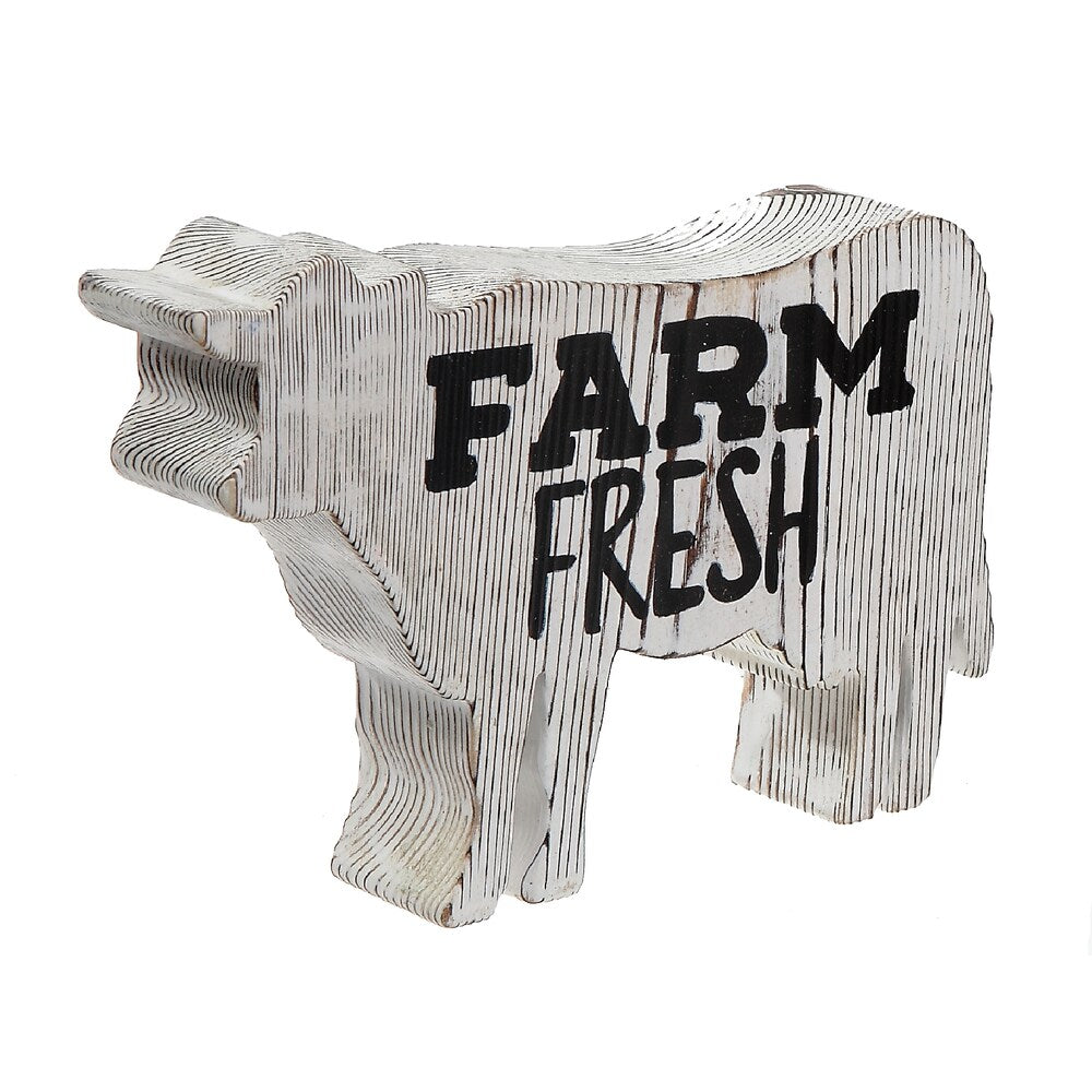 Welcome Wooden Cow Stand