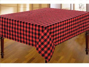 Tablecloth - Red Buffalo Plaid (Cotton)