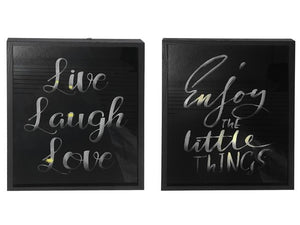 LED Framed Black Wall Sign (2 Styles)