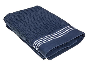 Luxury Stitch Towels - Navy Blue
