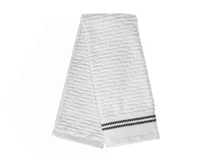 Luxury Stitch Towels - White