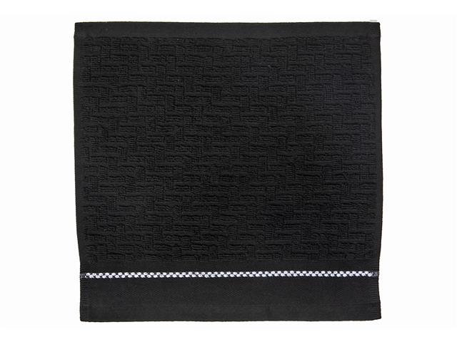 Luxury Stitch Towels - Black