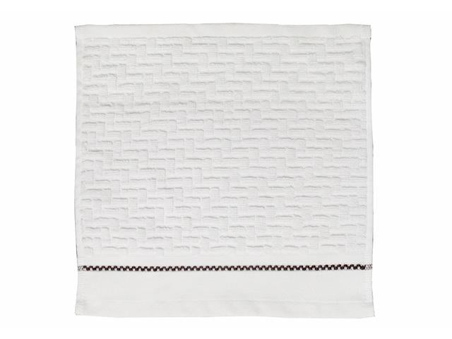 Luxury Stitch Towels - White