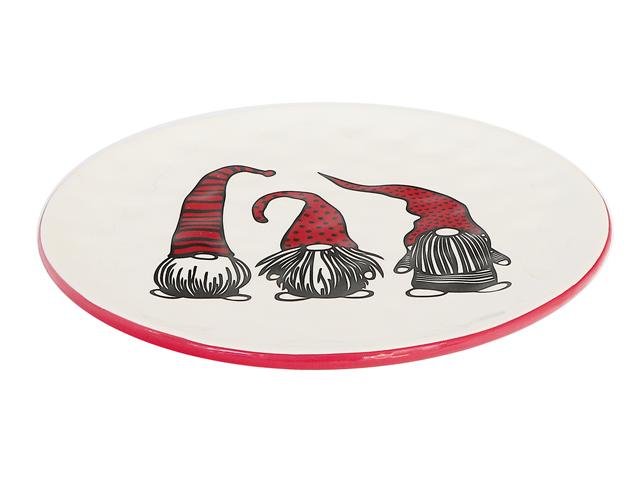 Ceramic Gnome Round Plate