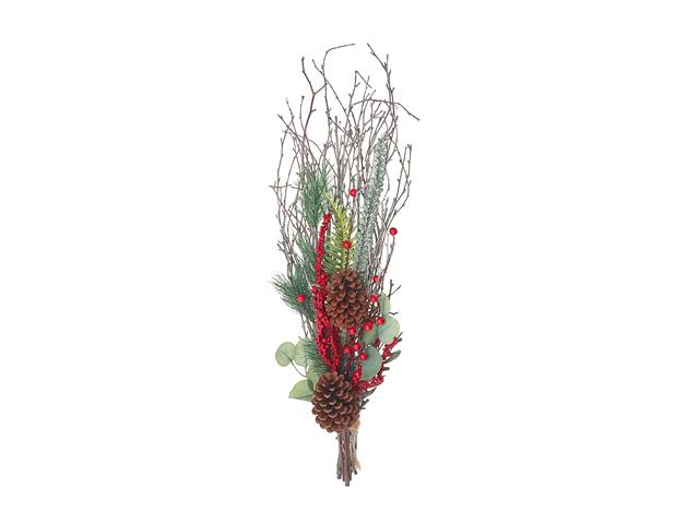 Dried Holiday Bundle with Pinecones and Eucalyptus