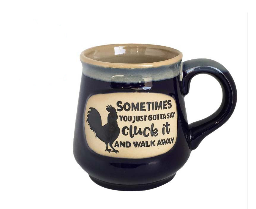 Stoneware Mug 16oz. - Cluck It and Walk Away (Rooster)