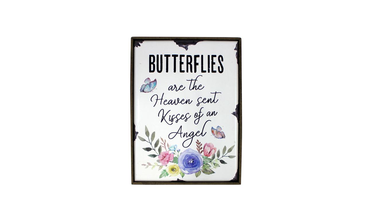 Butterfly Kisses Wall/Shelf Plaque