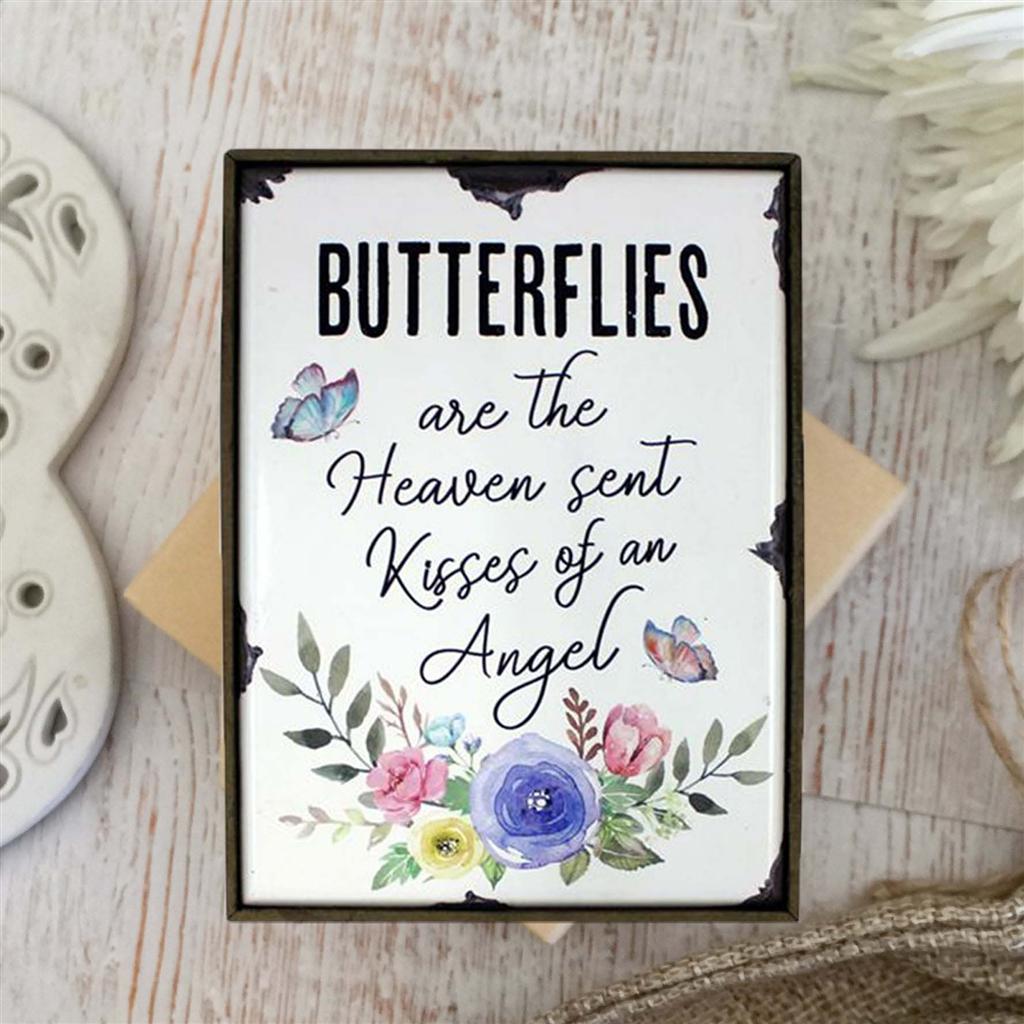 Butterfly Kisses Wall/Shelf Plaque