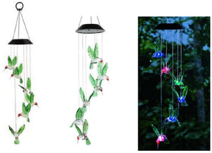 Solar LED Hanging Bird Wind Chime