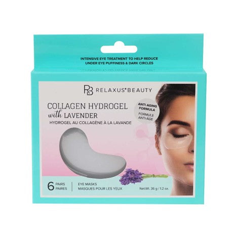 Collagen Hydrogel Eye Patches with Lavender