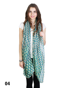 Two-toned Spot Print Scarf