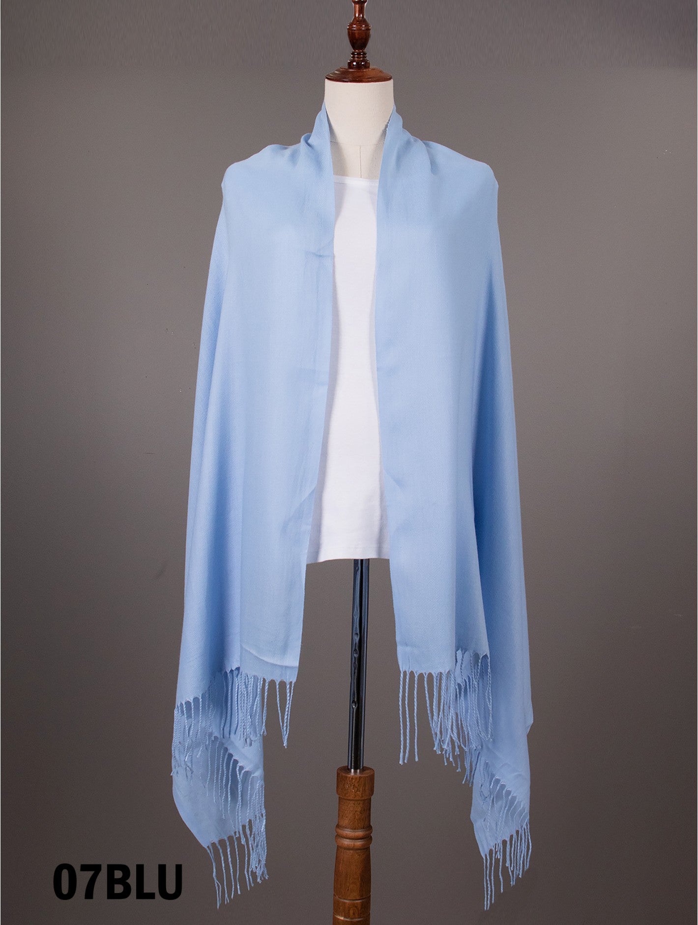 Solid Print Casmere Pashmina (4 Colours available)