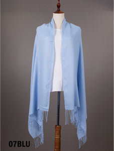 Solid Print Casmere Pashmina (4 Colours available)