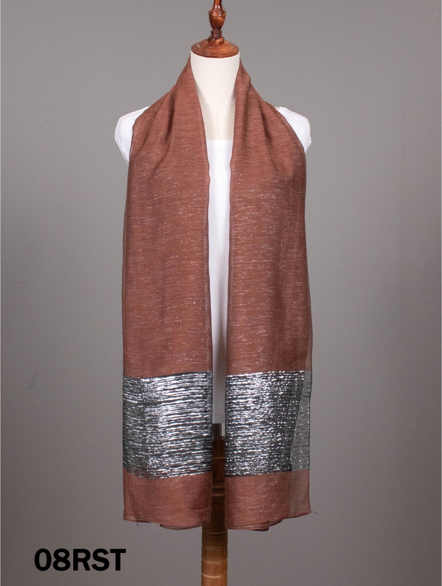 Silver Filigree Wrinkle Scarf (2 Colours available)
