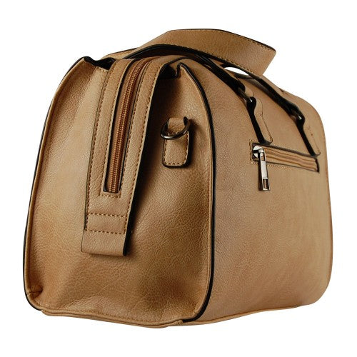 Beige Handbag with Link Detailing