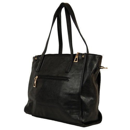 Black Handbag with Matching Pouch