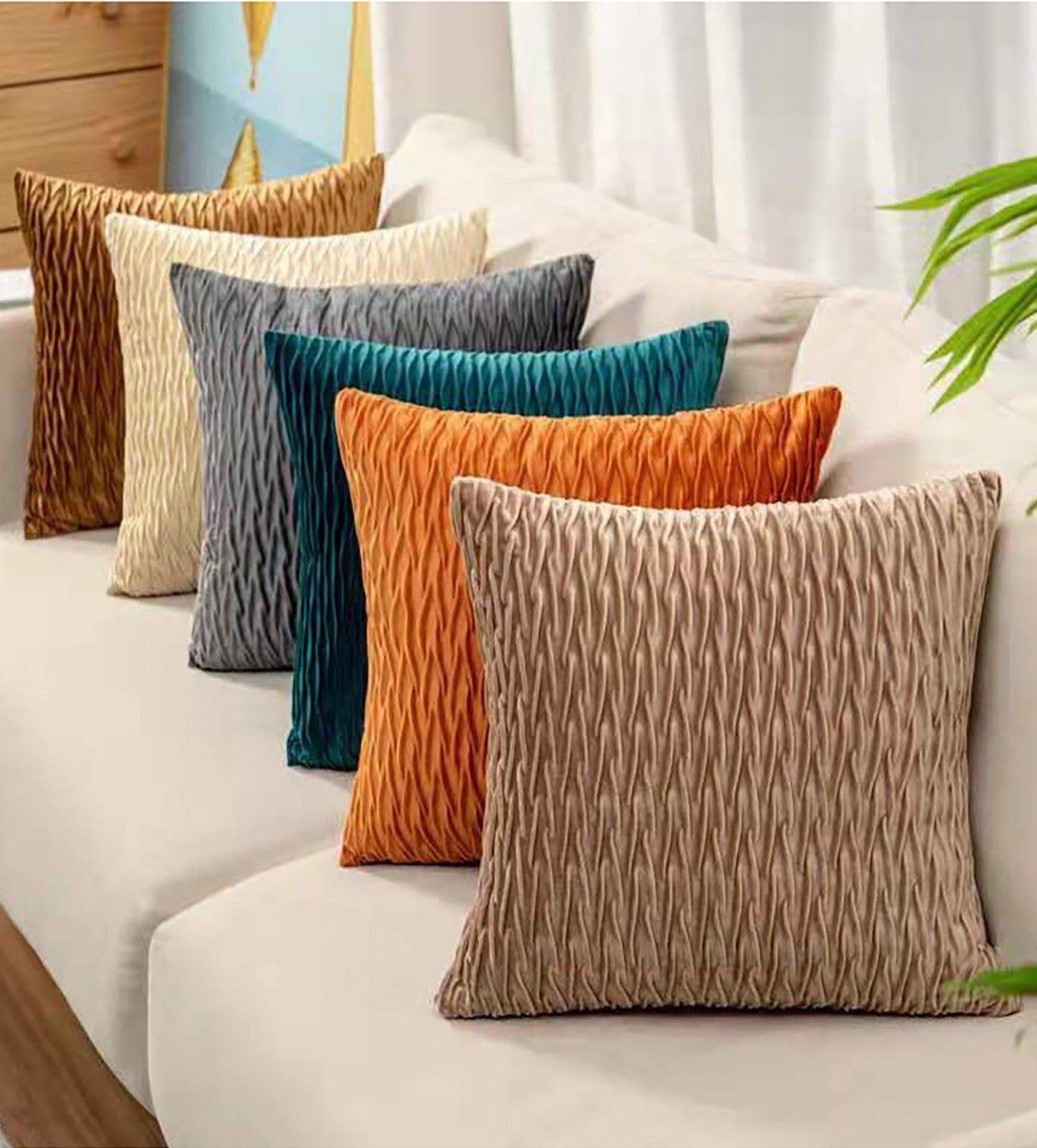 Scissor Pattern Cushion (5 Colours Available)